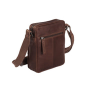 Brown Leather Crossbody Bag Birmingham, detail view 5