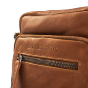 Cognac Leather Crossbody Bag Birmingham, detail view 3