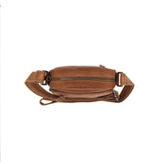 Cognac Leather Crossbody Bag Birmingham, detail view 4