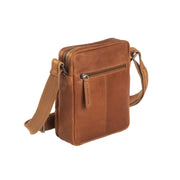 Cognac Leather Crossbody Bag Birmingham, detail view 5
