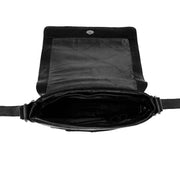 Black Leather Crossbody Bag Bodin, detail view 1