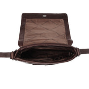 Brown Leather Crossbody Bag Bodin, detail view 1