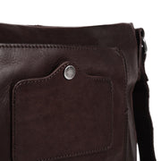Brown Leather Crossbody Bag Bodin, detail view 3