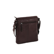 Brown Leather Crossbody Bag Bodin, detail view 5