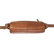 Cognac Leather Crossbody Bag Bodin, detail view 1