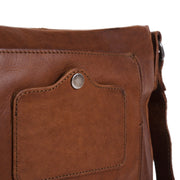Cognac Leather Crossbody Bag Bodin, product view 3