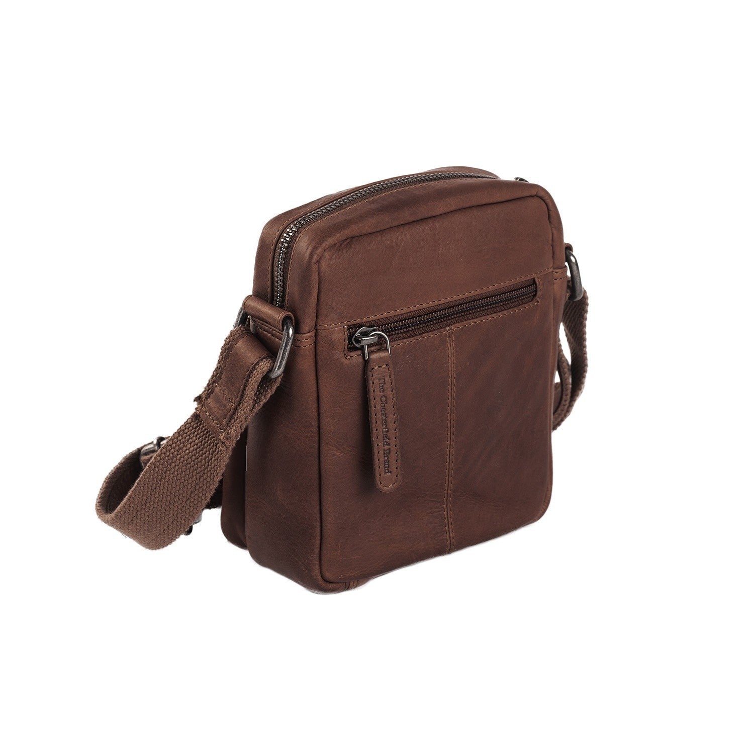 Brown Leather Crossbody Bag Bremen, detail view 4