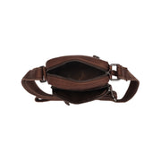 Brown Leather Crossbody Bag Bremen, product view 3