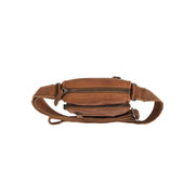 Cognac Leather Crossbody Bag Bremen, detail view 3