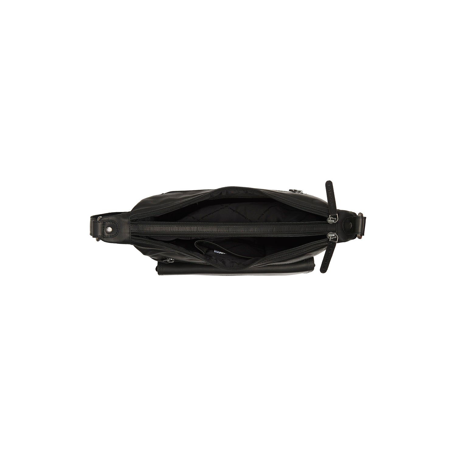 Black Leather Crossbody Bag Bryson, detail view 1