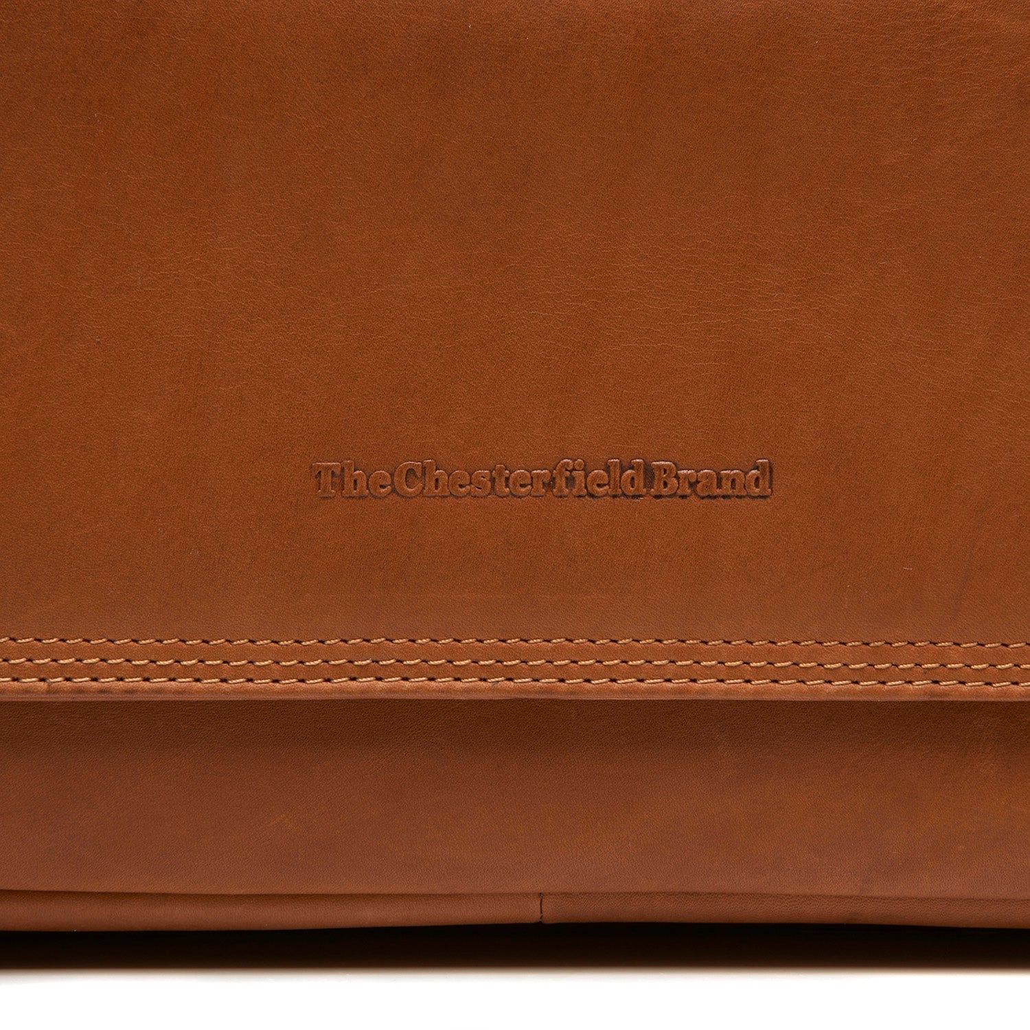 Cognac Leather Crossbody Bag Bryson, product view 2