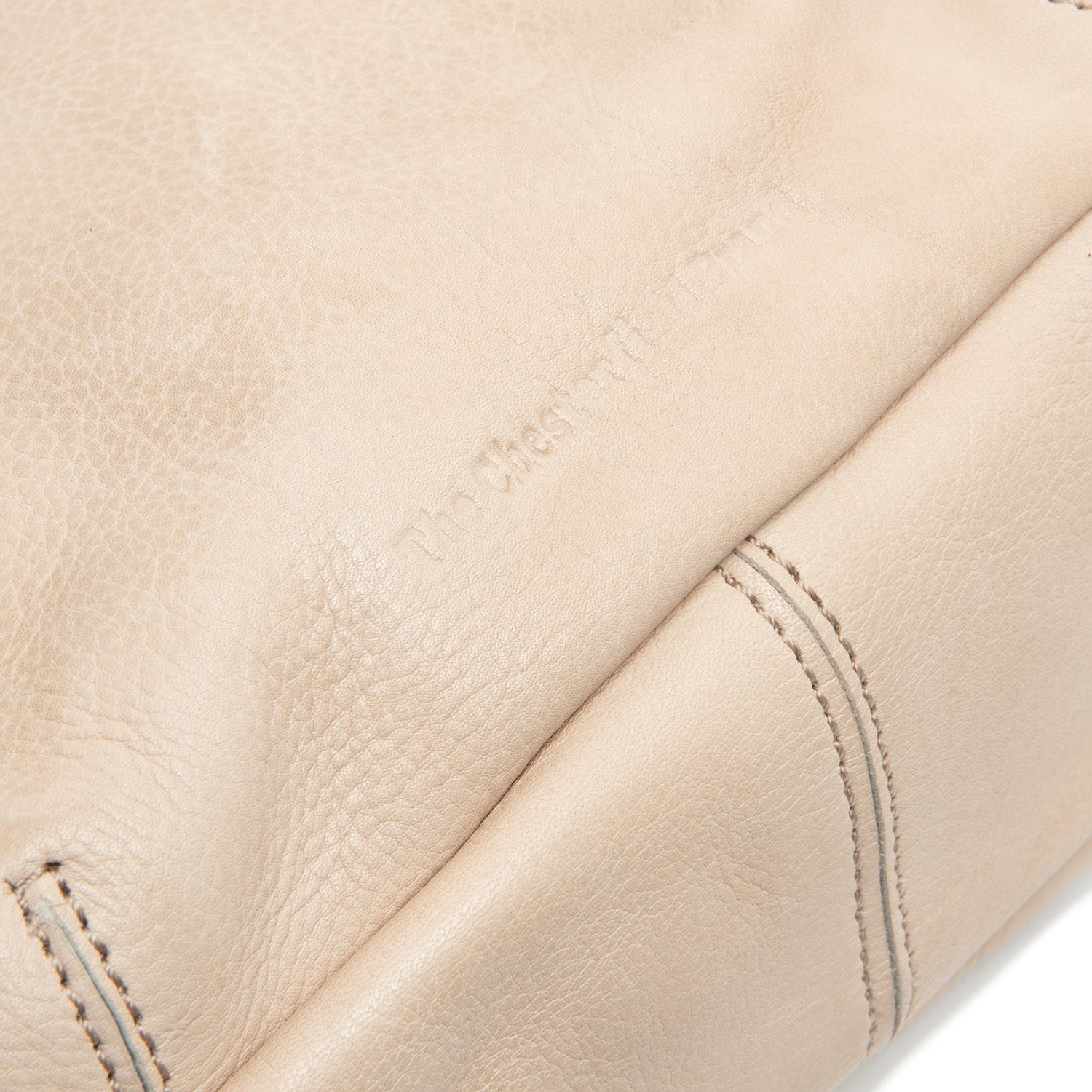 Beige Leather Crossbody Bag Clarita, detail view 3