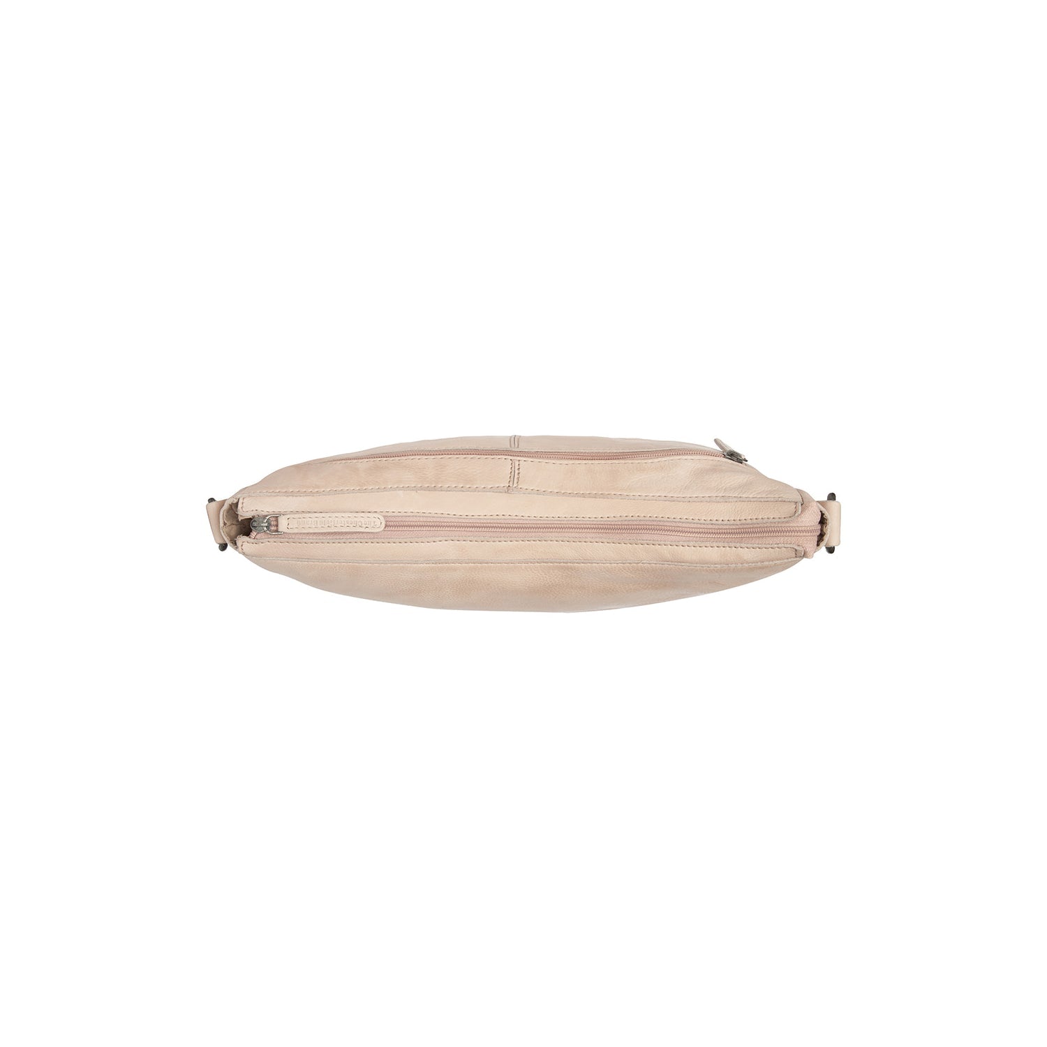 Beige Leather Crossbody Bag Clarita, product view 2