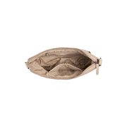 Beige Leather Crossbody Bag Clarita, product view 3