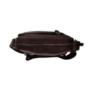 Brown Leather Crossbody Bag Dessau, detail view 1