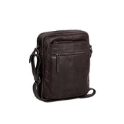 Brown Leather Crossbody Bag Dessau, front view