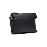 Black Leather Crossbody Bag Durban, front view
