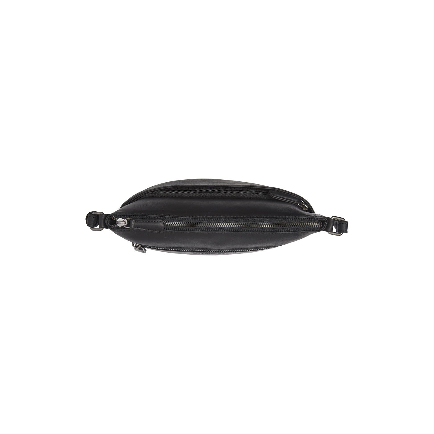 Black Leather Crossbody Bag Durban, product view 3