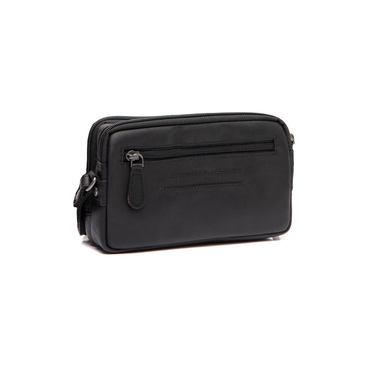 Black Leather Crossbody Bag Ellon, detail view 4