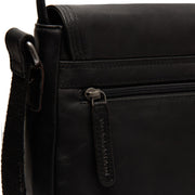 Black Leather Crossbody Bag Everglades, detail view 3