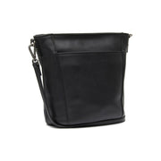 Black Leather Crossbody Bag Fintona, front view