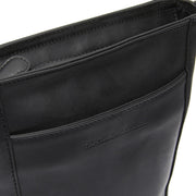Black Leather Crossbody Bag Fintona, product view 2