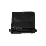 Black Leather Crossbody Bag Forano, detail view 1