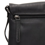 Black Leather Crossbody Bag Forano, detail view 3