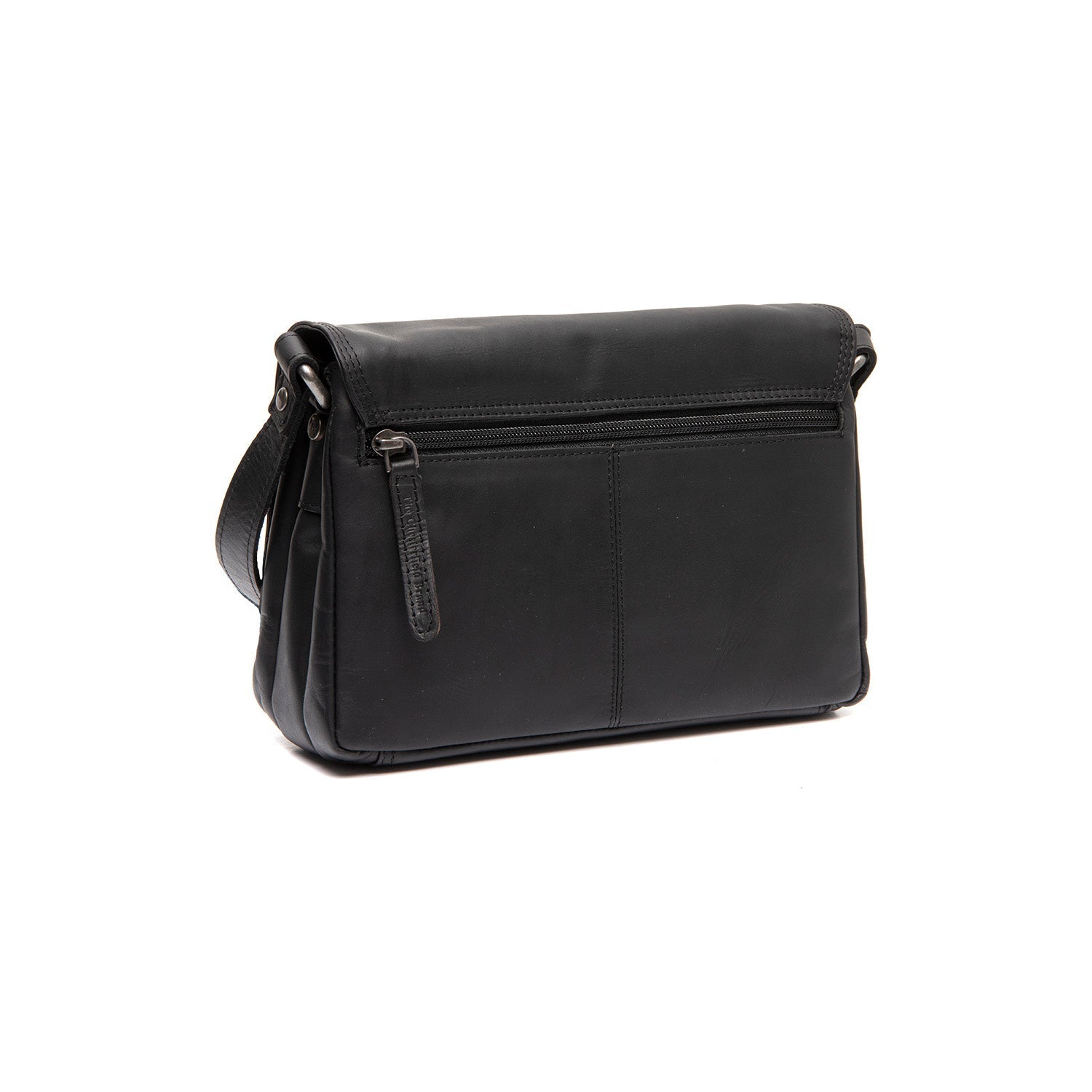 Black Leather Crossbody Bag Forano, detail view 4