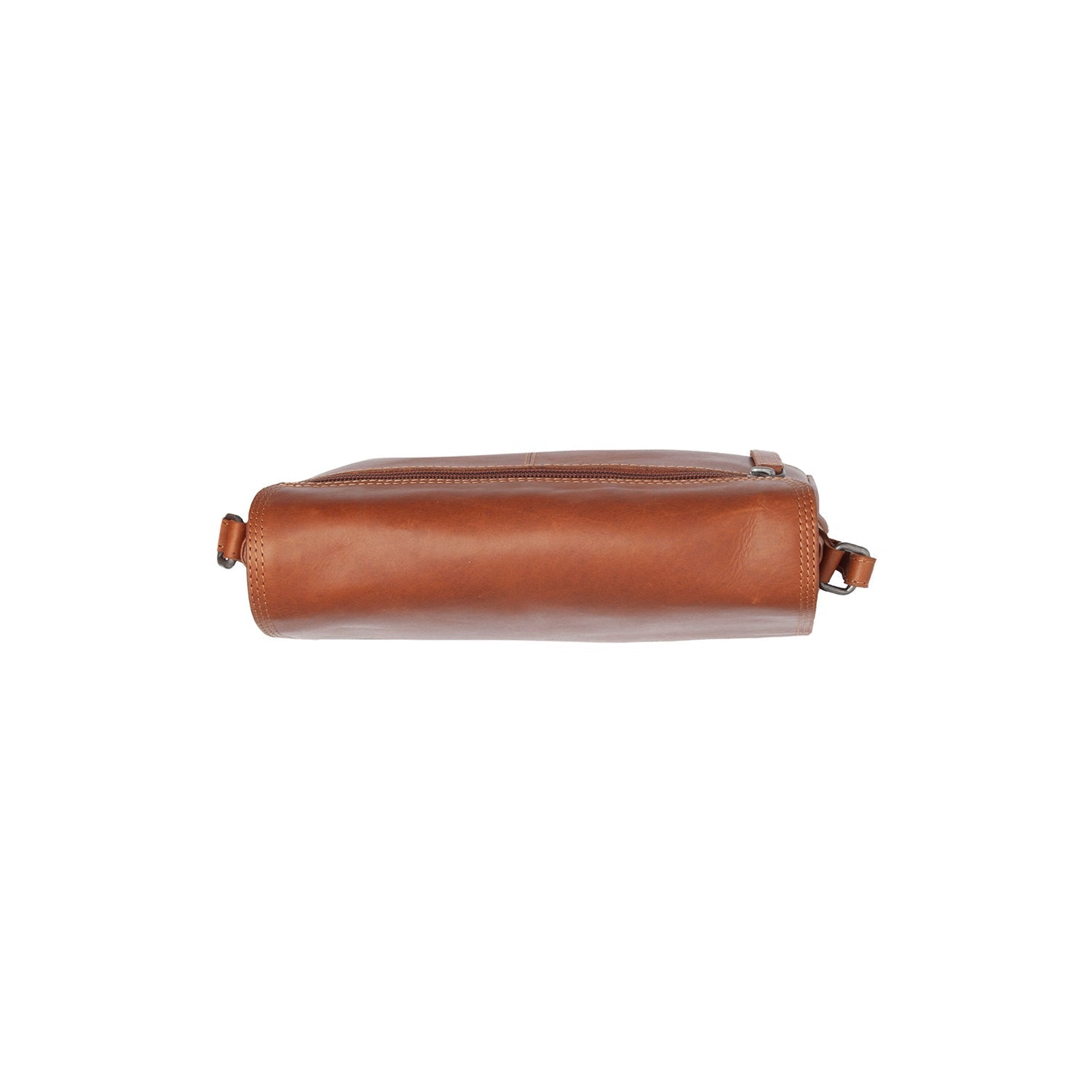 Cognac Leather Crossbody Bag Forano, detail view 1