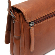 Cognac Leather Crossbody Bag Forano, detail view 4