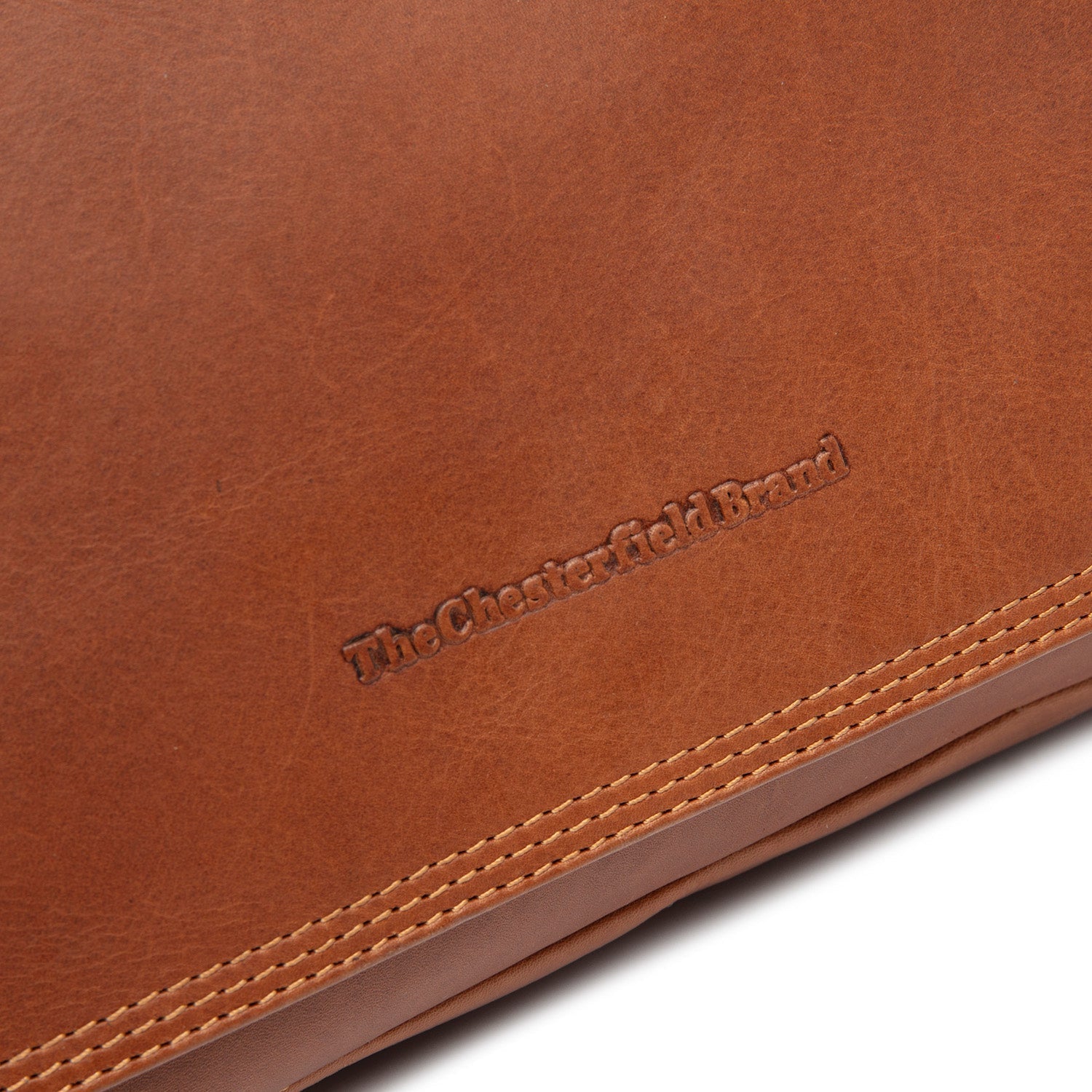 Cognac Leather Crossbody Bag Forano, product view 3