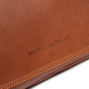 Cognac Leather Crossbody Bag Forano, product view 3