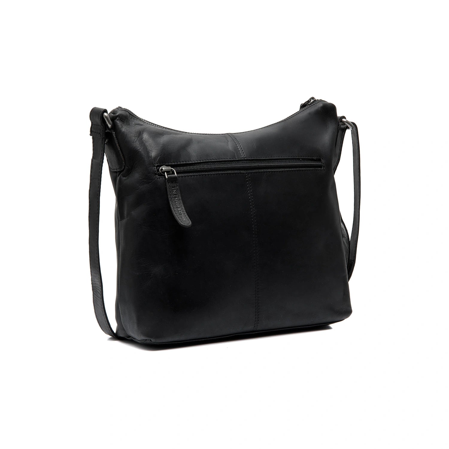 Black Leather Crossbody Bag Hailey, detail view 4