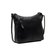 Black Leather Crossbody Bag Hailey, detail view 4