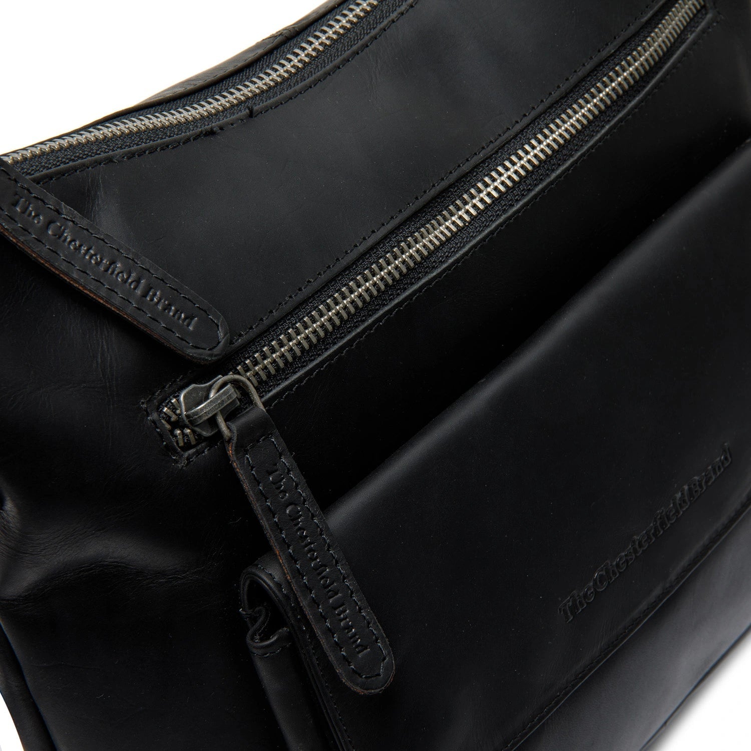 Black Leather Crossbody Bag Hailey, product view 2