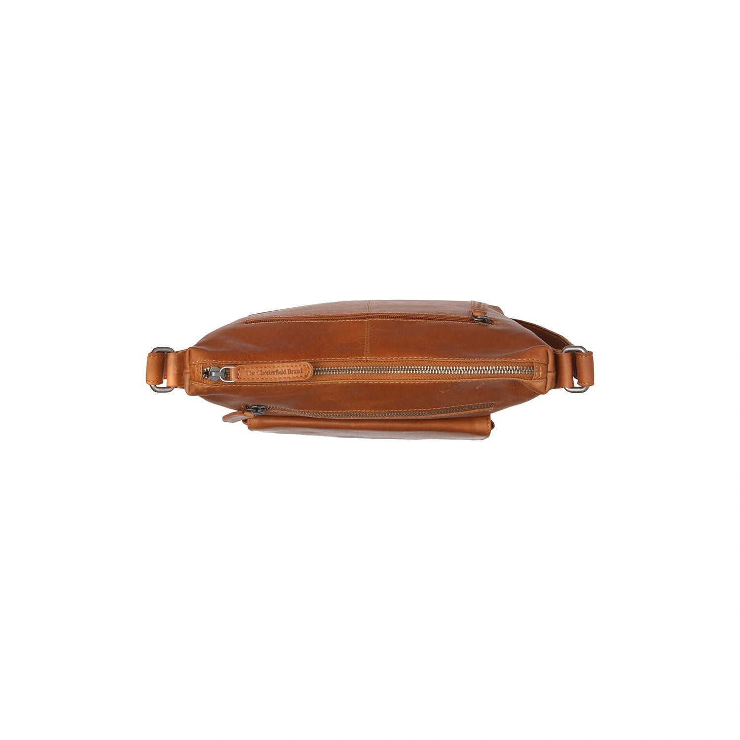 Cognac Leather Crossbody Bag Hailey, detail view 1