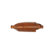 Cognac Leather Crossbody Bag Hailey, detail view 1