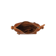 Cognac Leather Crossbody Bag Hailey, detail view 3