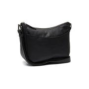 Black Leather Crossbody Bag Henderson, front view