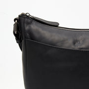 Black Leather Crossbody Bag Henderson, product view 2