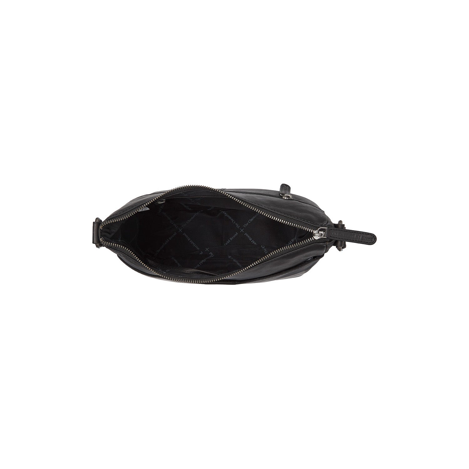Black Leather Crossbody Bag Henderson, product view 3