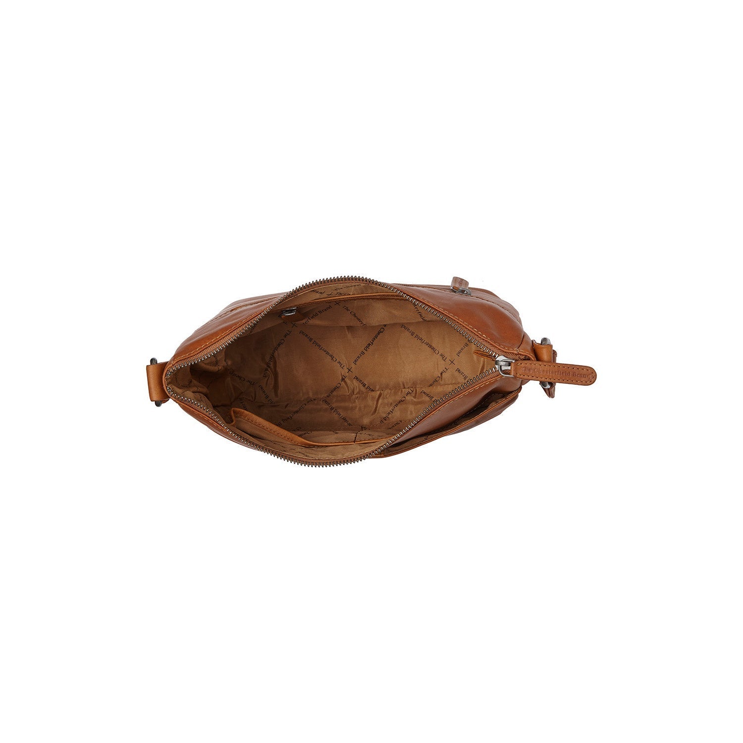Cognac Leather Crossbody Bag Henderson, detail view 1
