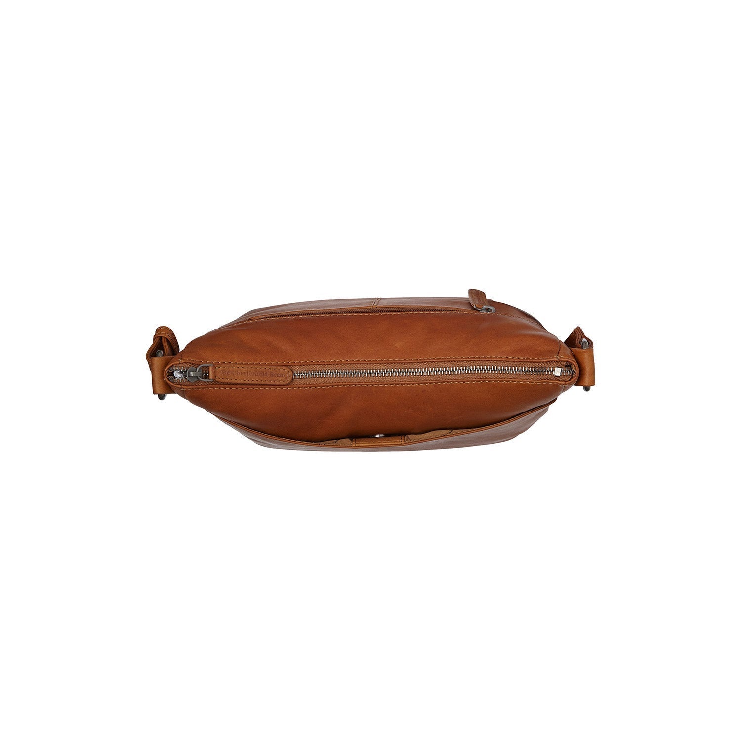 Cognac Leather Crossbody Bag Henderson, detail view 3