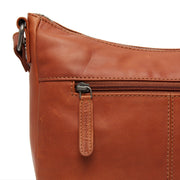 Cognac Leather Crossbody Bag Henderson, detail view 4