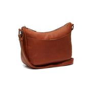 Cognac Leather Crossbody Bag Henderson, front view