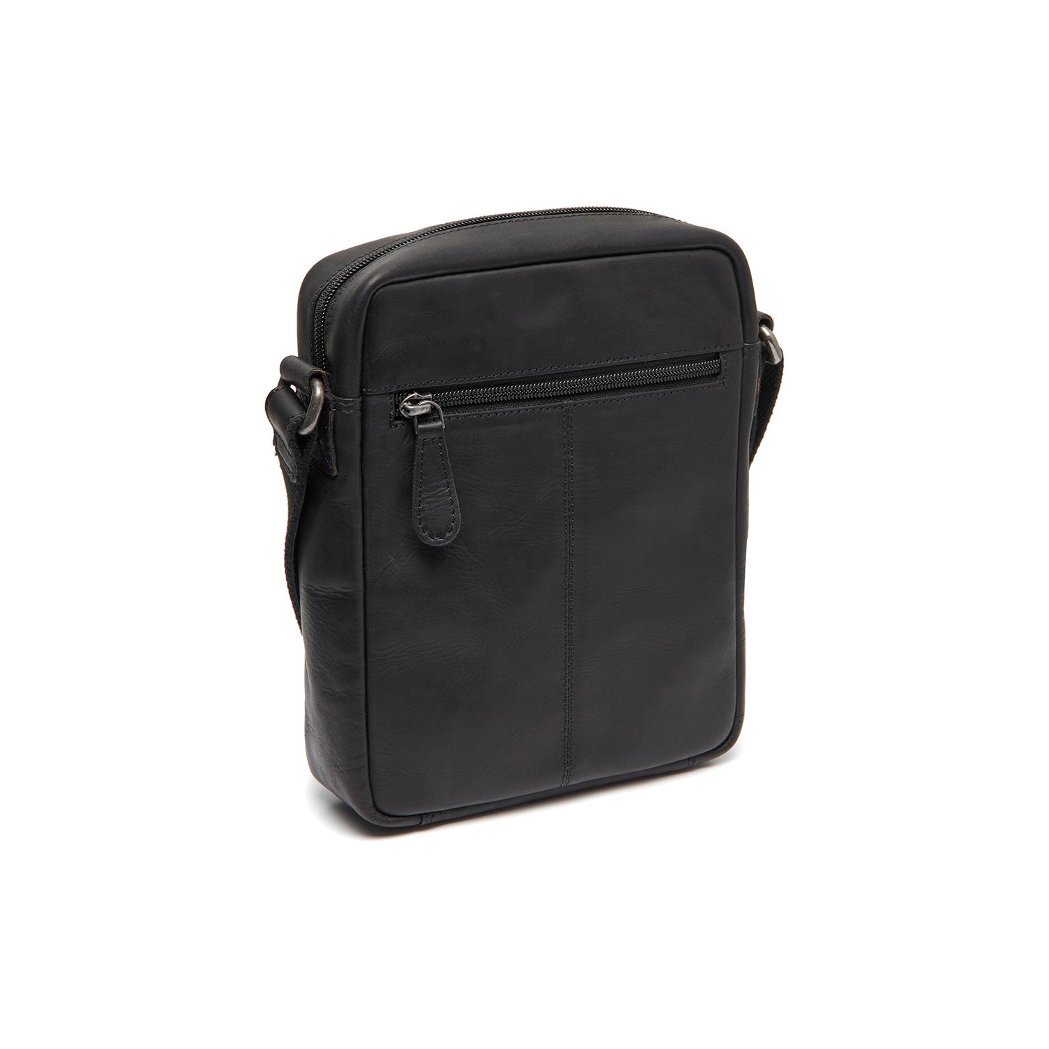 Black Leather Crossbody Bag Laveno, detail view 5