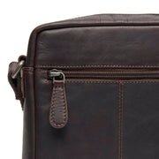 Brown Leather Crossbody Bag Laveno, detail view 4