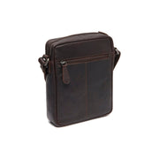 Brown Leather Crossbody Bag Laveno, detail view 5