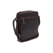 Brown Leather Crossbody Bag Laveno, front view